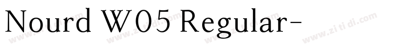 Nourd W05 Regular字体转换 Nourd W05 Regular字体转换